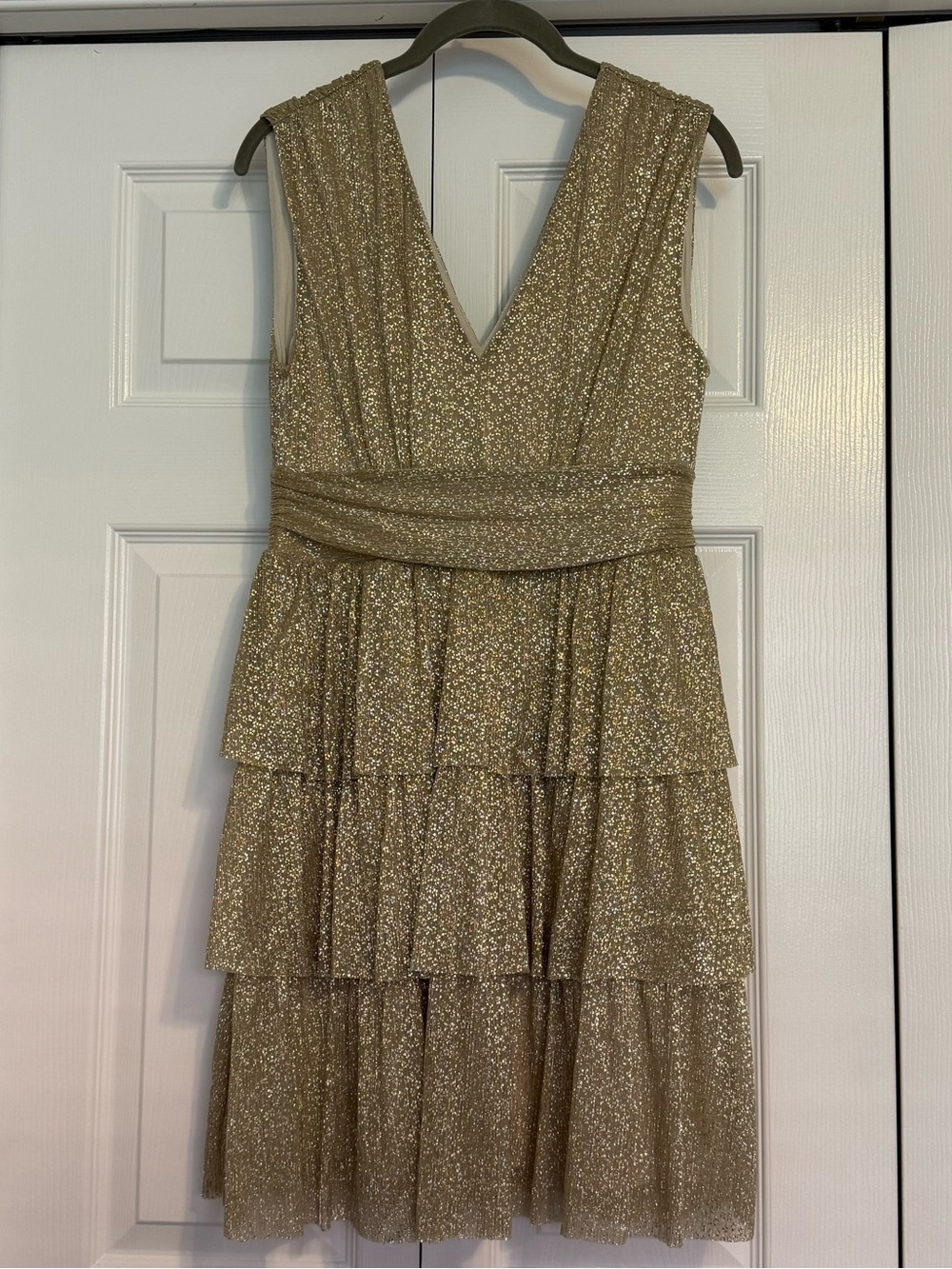 NWT! LILLY PULITZER: Faye Dress; Gold Metallic, Small